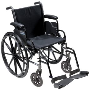 Drive Medical Cruiser III Lightweight Folding Wheelchair with Detachable Desk Arm